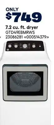 RONA GE Appliances 7.2 cu. ft. dryer offer