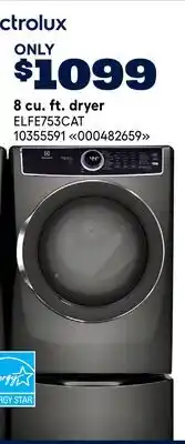 RONA Electrolux 8 cu. ft. dryer offer