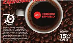 Longo's Longo's Moderno Espresso Beans offer