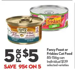 Longo's Fancy Feast or Friskies Cat Food offer