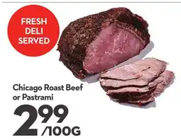 Longo's Chicago Roast Beef or Pastrami offer