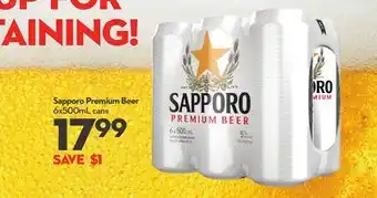 Longo's Sapporo Premium Beer offer