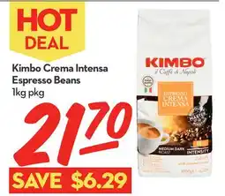 Longo's Kimbo Crema Intensa Espresso Beans offer