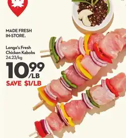 Longo's Longo's Fresh Chicken Kabobs offer