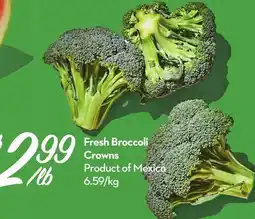 Longo's Fresh Broccoli Crowns offer