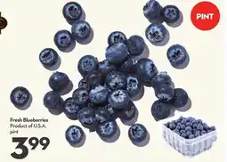 Longo's Fresh Blueberries offer