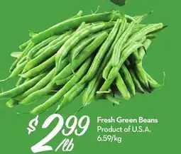 Longo's Fresh Green Beans offer