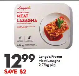 Longo's Longo's Frozen Meat Lasagna offer