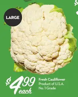 Longo's Fresh Cauliflower offer
