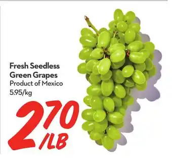 Longo's Fresh Seedless Green Grapes offer