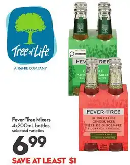 Longo's Fever-Tree Mixers offer