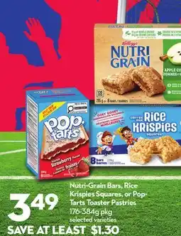 Longo's Nutri-Grain Bars, Rice Krispies Squares, or Pop-Tarts Toaster Pastries offer