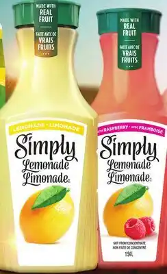 Longo's Simply Chilled Juice or Lemonade offer