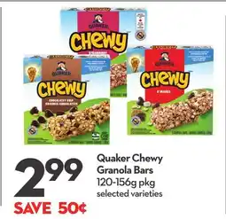 Longo's Quaker Chewy Granola Bars offer