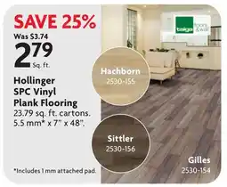 Home Hardware Hollinger SPC Vinyl Plank Flooring offer