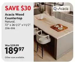 Home Hardware Wood Countertop offer