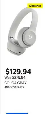 Walmart SOLO4 GRAY offer