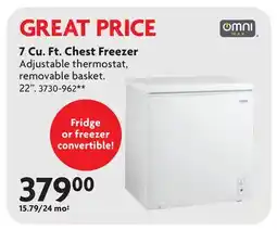Home Hardware 7 Cu. Ft. Chest Freezer offer