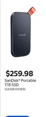 Walmart SanDisk Portable 1TB SSD offer