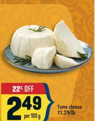 Marché Adonis Tuma cheese offer