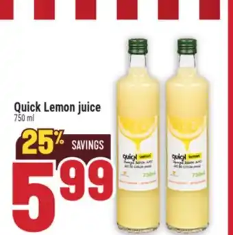 Marché Adonis Quick Lemon juice offer
