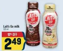 Marché Adonis Lait's Go milk offer