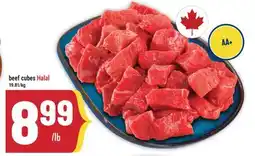 Marché Adonis beef cubes Halal offer