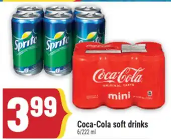 Marché Adonis Coca-Cola soft drinks offer