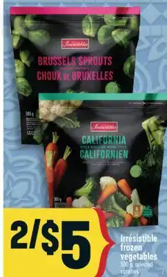 Marché Adonis Irrésistible frozen vegetables offer