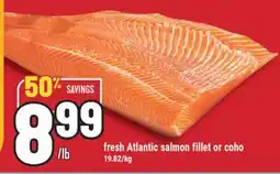 Marché Adonis fresh Atlantic salmon fillet or coho offer
