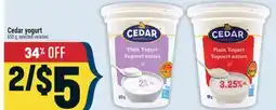 Marché Adonis Cedar yogurt offer