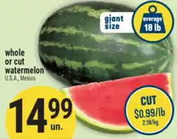Marché Adonis whole or cut watermelon offer