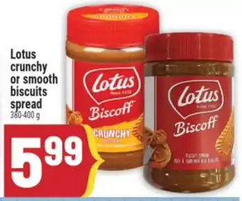 Marché Adonis Lotus crunchy or smooth biscuits spread offer
