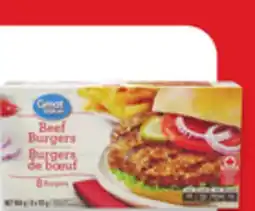 Walmart beef or chicken burgers or fully cooked burgers offer