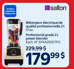 Walmart SALTON Professional grade 2 L power blender offer