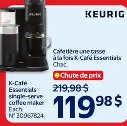 Walmart Keurig K-Cafe Essentials single-serve coffee maker offer