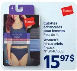 Walmart Hanes Women's hi-cut briefs offer
