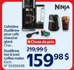 Walmart DualBrew hot & iced coffee maker offer