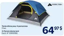 Walmart Ozark Trail 4-Person dome tent offer