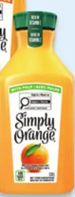 Walmart Simply Orange juice offer