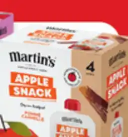 Walmart Martin's Apple Snack fruit pouches offer