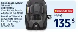 Walmart Evenflo Tribute LX convertible car seat offer
