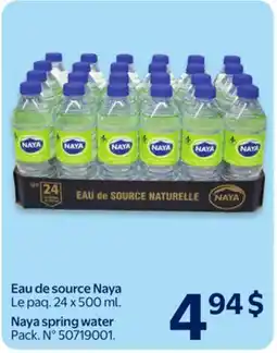 Walmart Naya spring water offer