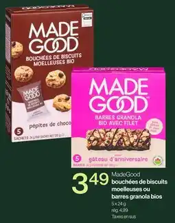 Avril Bouchées de biscuits moelleuses ou barres granola bios offer