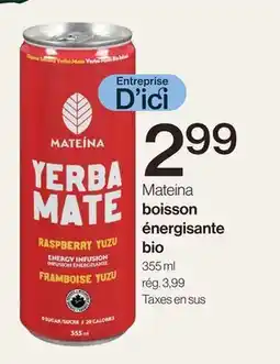Avril Boisson énergisante bio offer