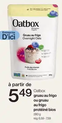 Avril gruau au frigo ou gruau au frigo protéiné bios offer