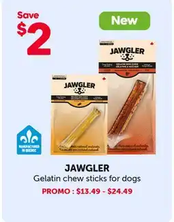 Mondou JAWGLER Gelatin chew sticks for dogs offer