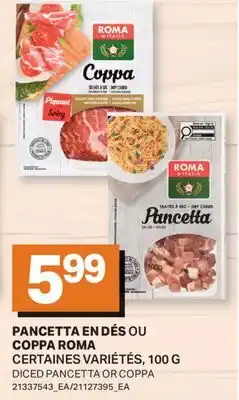 L'Intermarché PANCETTA EN DÉS OU COPPA | DICED PANCETTA OR COPPA offer