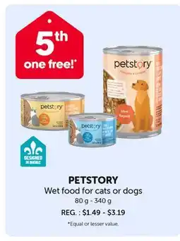 Mondou PETSTORY Wet food for cats or dogs offer