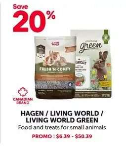 Mondou LIVING WORLD GREEN Food and treats for small animals offer